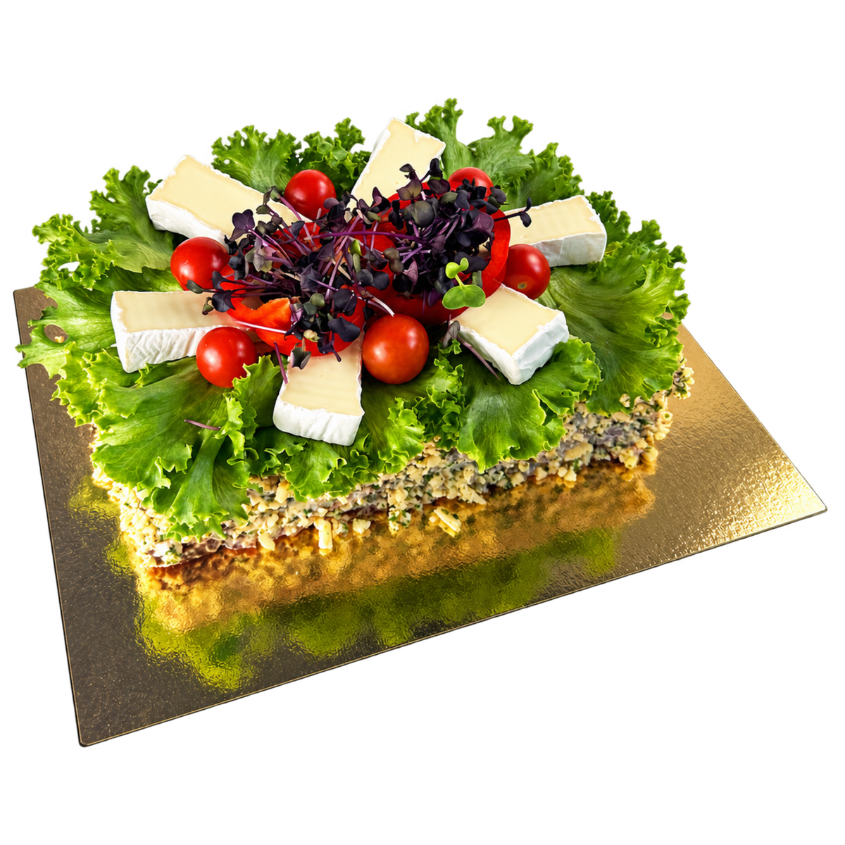 Smörgåstårta Brie & Soltorkade tomater